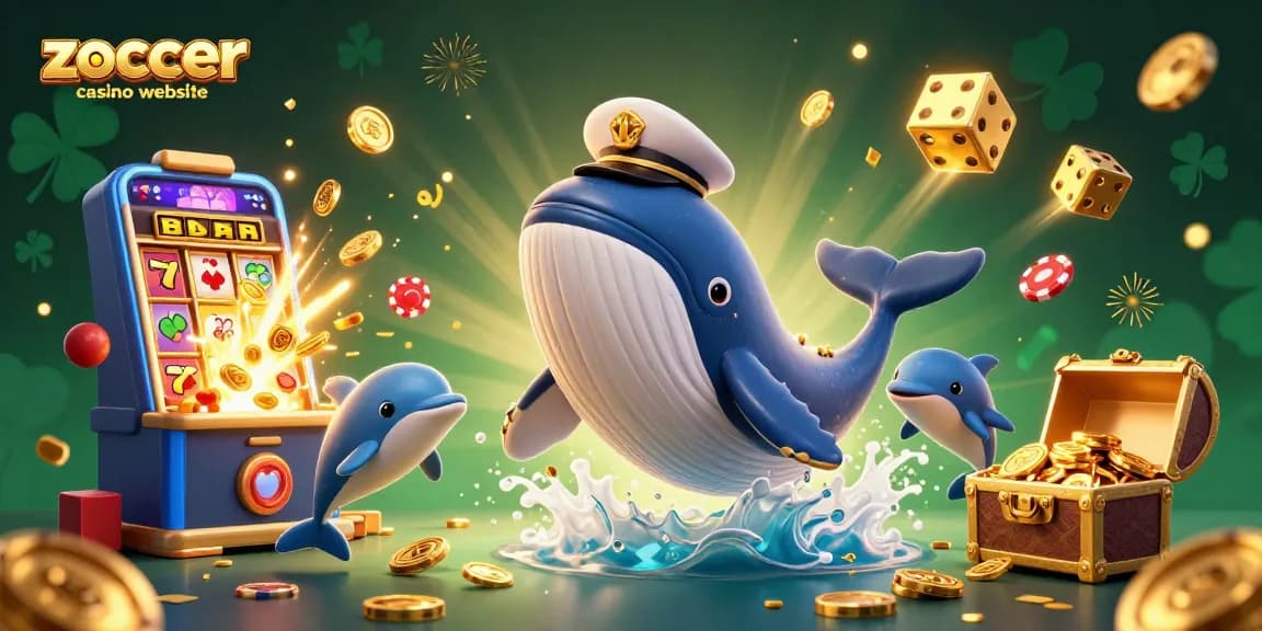 Erlebe spannende Casino-Aktionen auf der zoccer casino Website mit fröhlichen Meerestieren, Spielsymbolen und Gewinnmöglichkeiten.