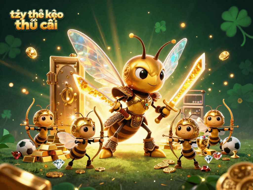 Bet on tỷ lệ kèo nhà cái with thrilling sports betting action and vibrant casino elements.