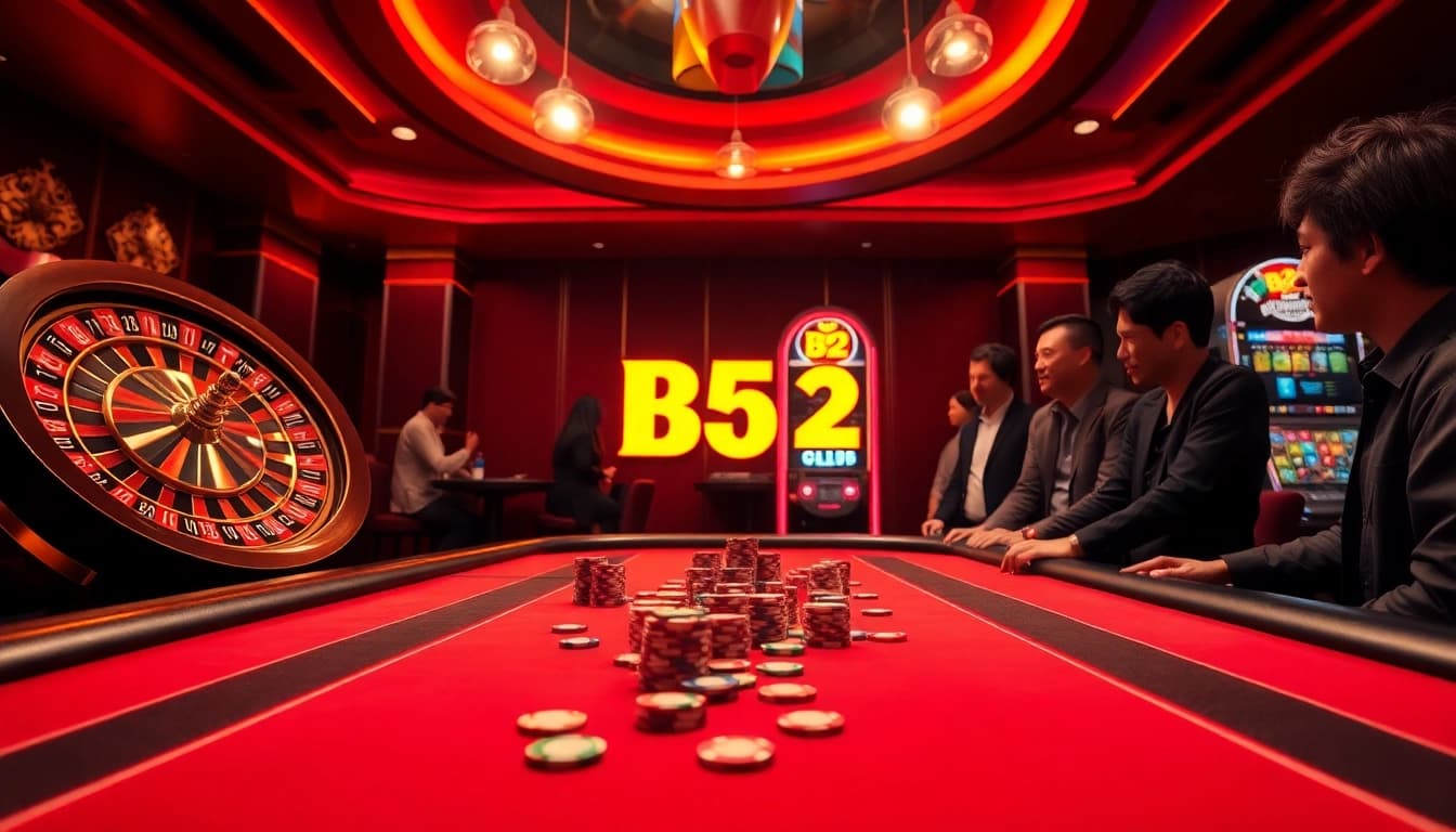 Experience the thrill of B52 Club as players engage in exciting casino games.