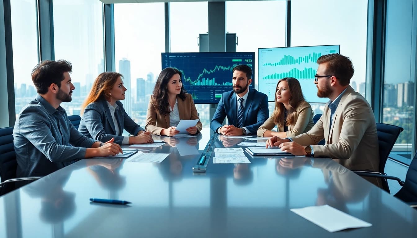 Analyse von fundamentale Aktienanalyse durch Experten in einem modernen Geschäftsumfeld.