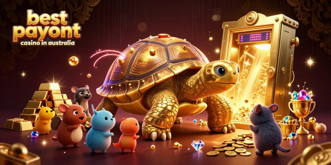Experience the thrill at the best payout casino in Australia with a golden tortoise pinball machine.