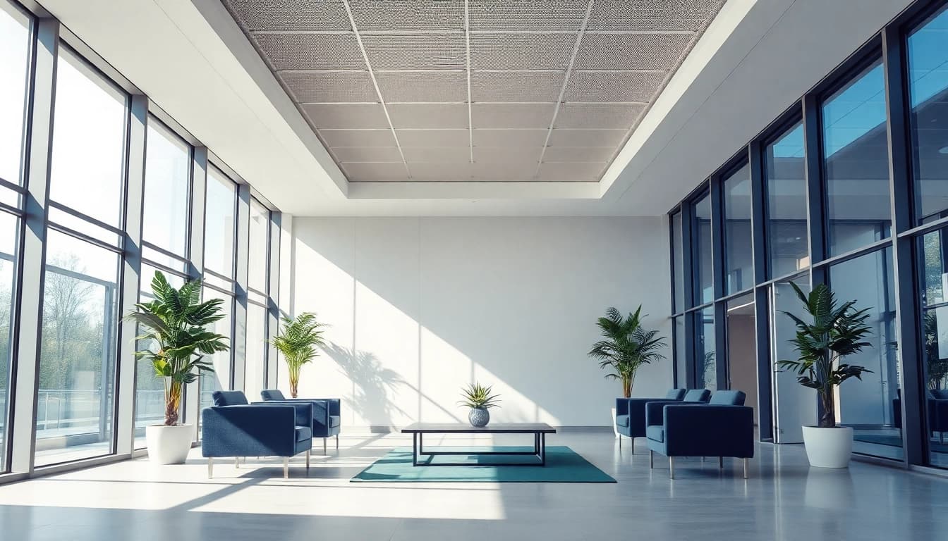 Headhunter Gelsenkirchen: modernes Büro mit eleganter Einrichtung und natürlichem Licht.