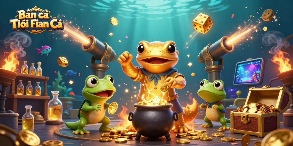 Bắn cá Tiểu Tiên Cá showcases epic underwater gameplay with vibrant sea creatures and golden rewards.