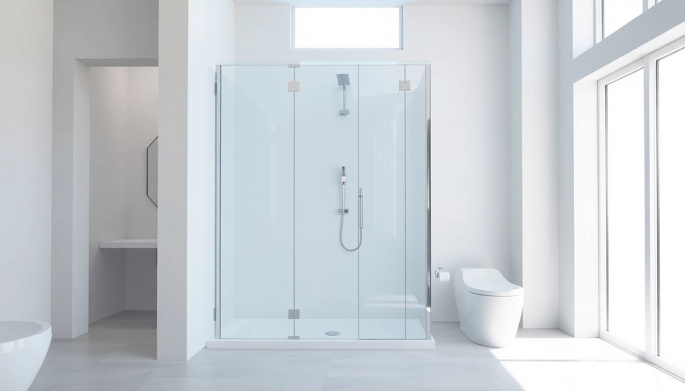 Entdecken Sie die duschkabine 80x80 in einem modernen Badezimmer mit eleganten Glas- und Chromdetails.