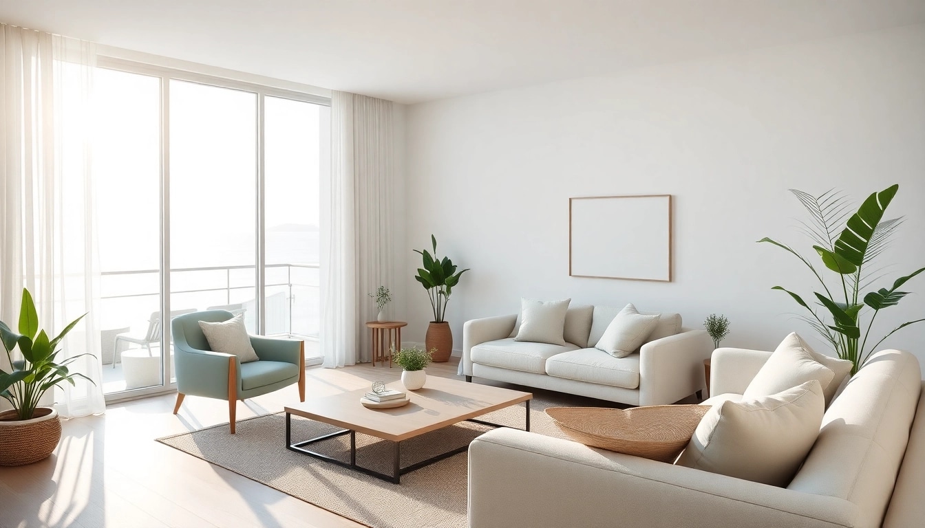 Kaufen Sie Ihre Traumwohnung in Nordzypern – modernes Interieur mit Meerblick und stilvollen Akzenten.