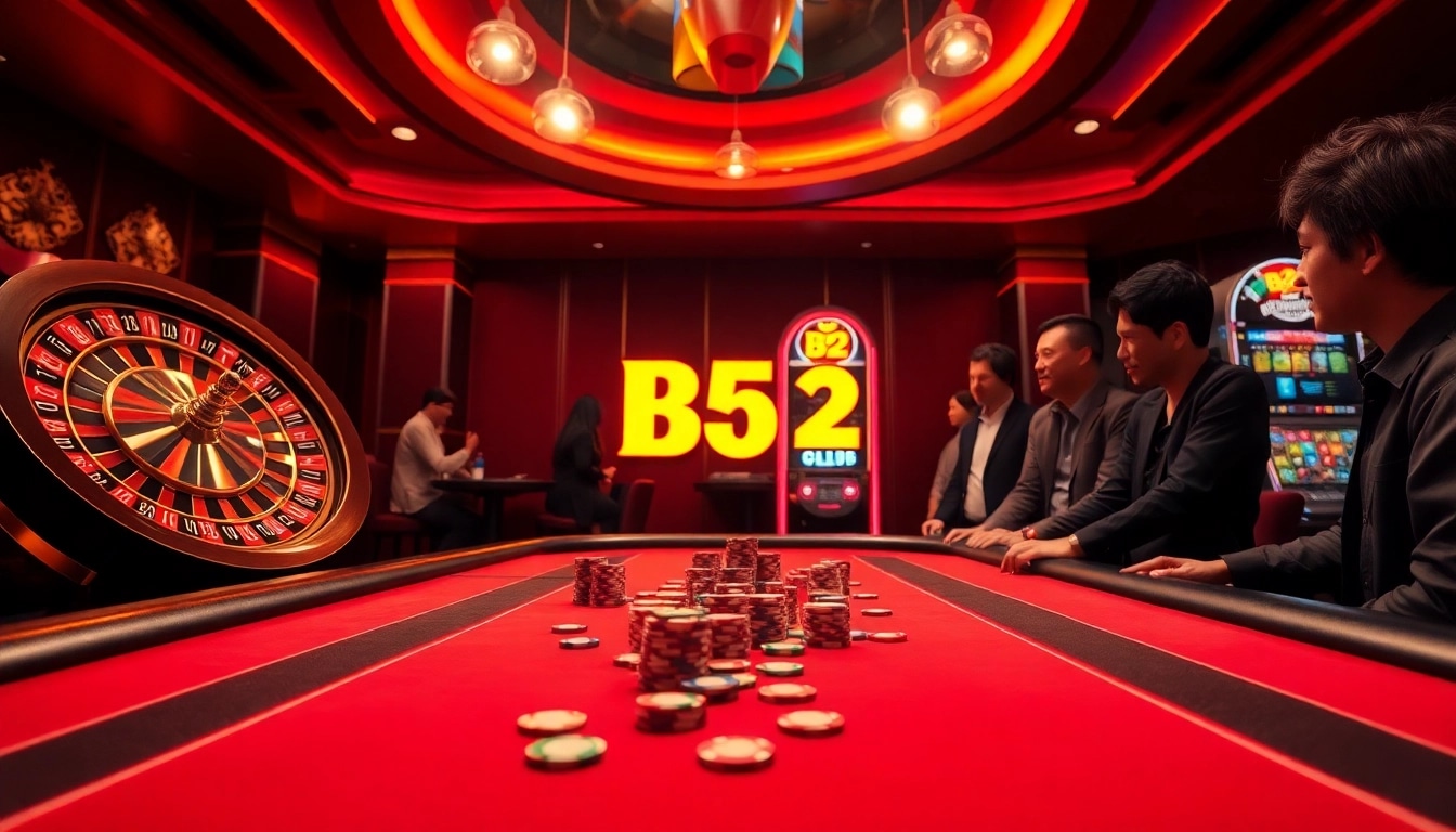 Experience the thrill of B52 Club as players engage in exciting casino games.