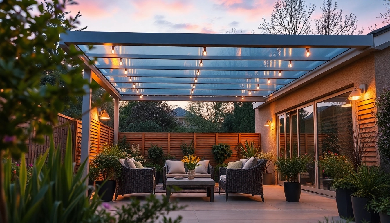 Genießen Sie die Vorteile einer langlebigen Terrassenüberdachung Alu in Ihrem Garten mit stilvollem Design.