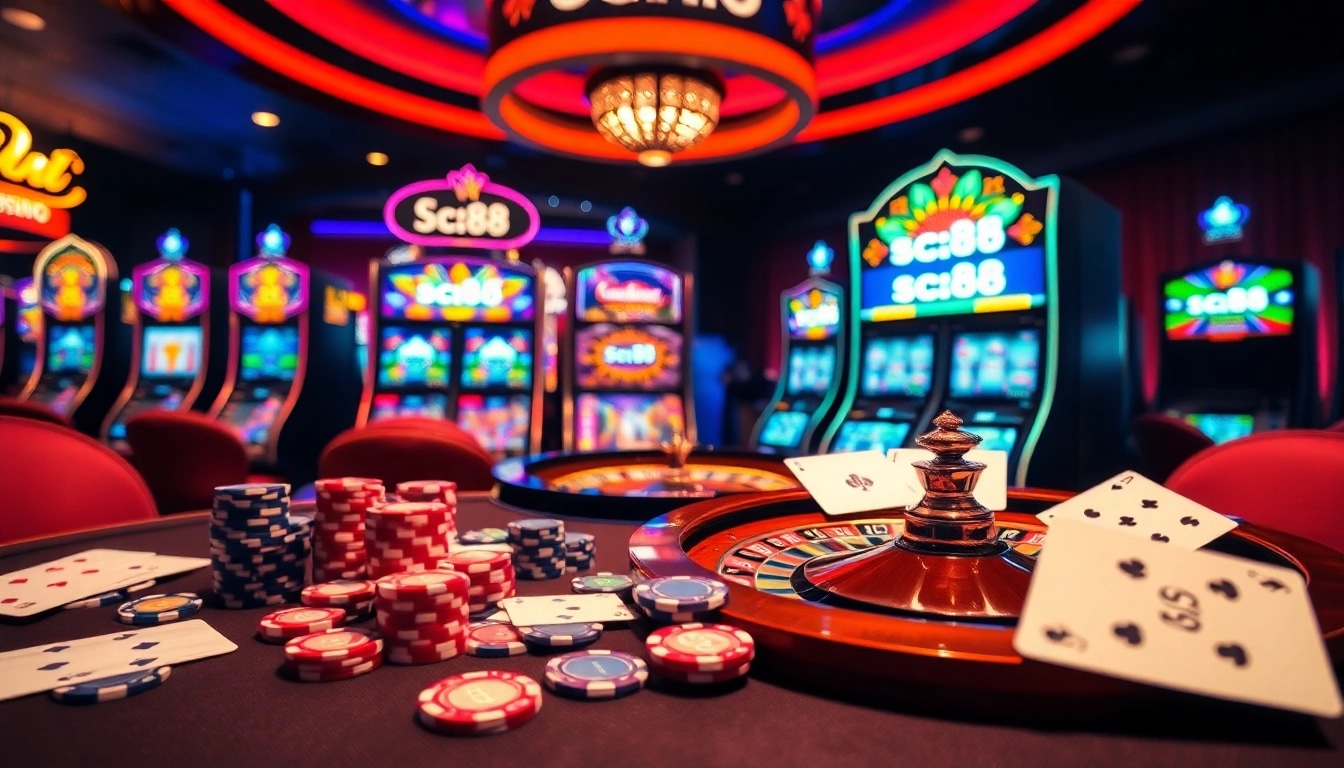 Experience the excitement of winning at sc88 amid glamorous casino gaming scenes.