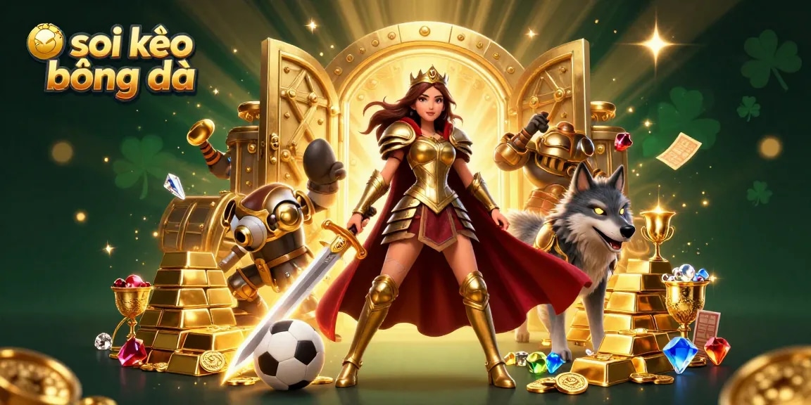 Engage in thrilling soi kèo bóng đá action with expert strategies and sports elements in a vibrant scene.