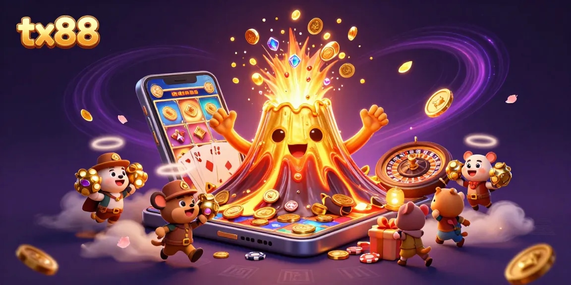 Spin and win at tx88 with vibrant casino elements, treasure-safety vibes, and thrilling adventures.