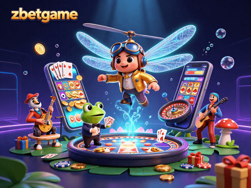 Engage in thrilling game action at zbetgame with vibrant casino scenes featuring lively characters and dynamic elements.