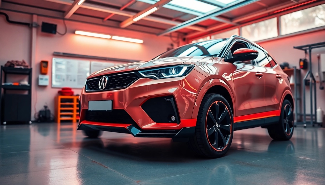 Auto bestickern mit auffälligen Designs, das die Markenidentität verstärkt und aus der Masse heraussticht.