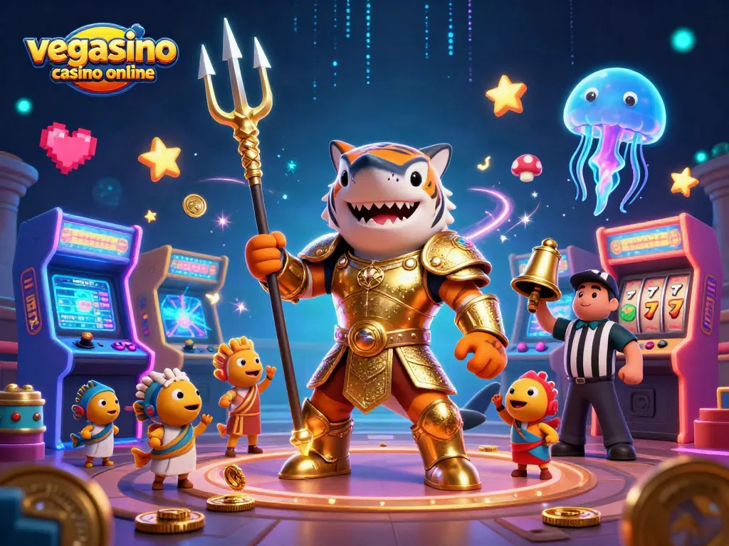 Experience thrilling gameplay at vegasino casino online with vibrant characters and exciting casino elements.