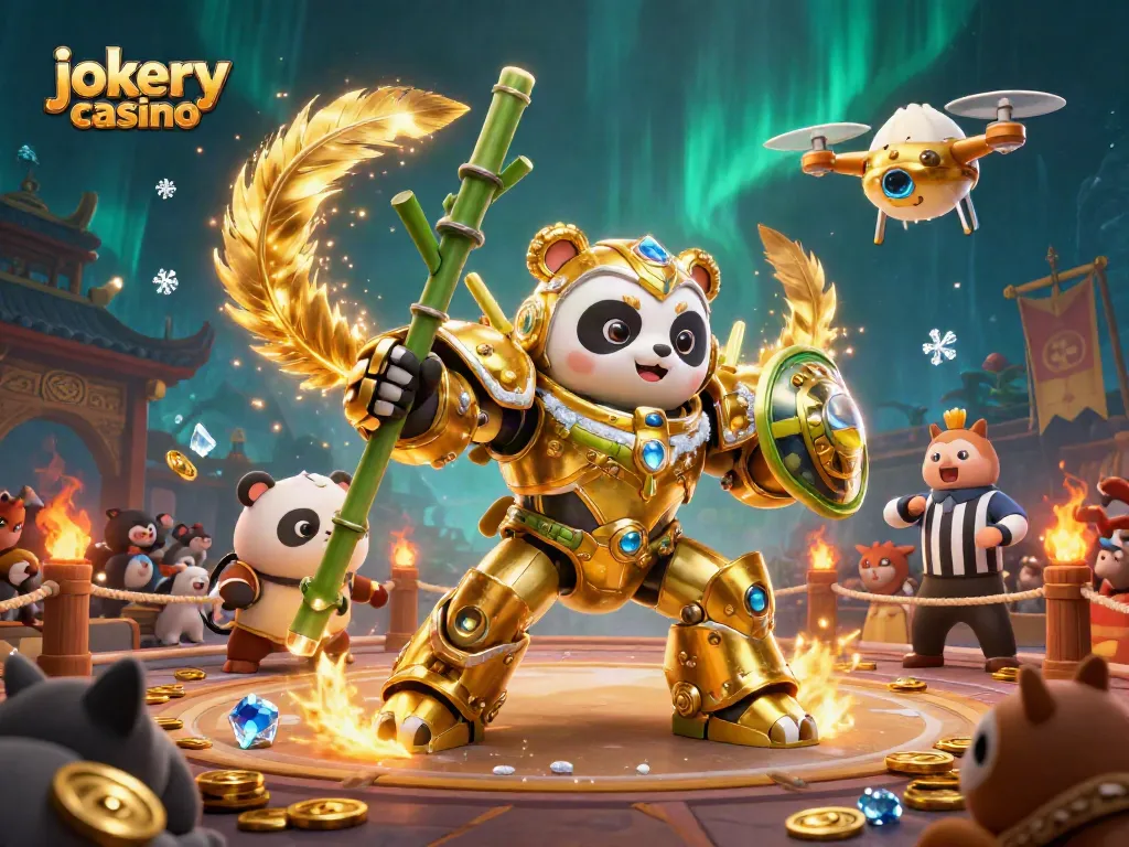 Experience thrilling action at jokery casino with vibrant characters in an exciting arena