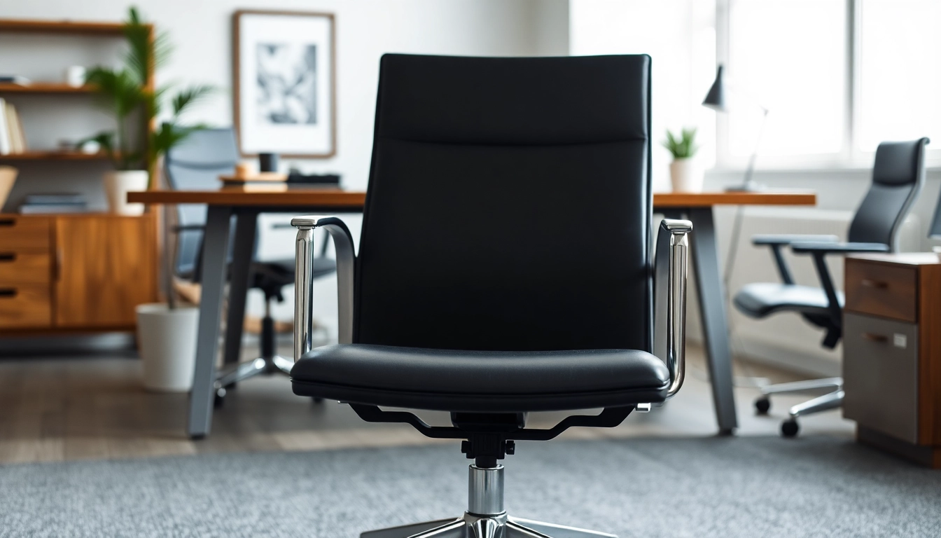 Refurbished Vitra chair in stylish office setting, highlighting its elegant design and comfort.