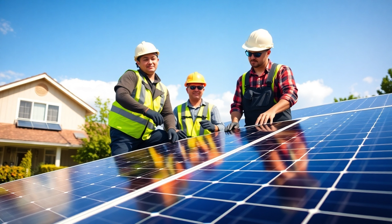 Erfolgreiche Photovoltaik Leads-Generierung durch professionelle Installation in sonniger Umgebung.