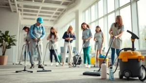 Reinigungsfirma Münster bietet professionelle Reinigung in einem modernen Büro mit einem engagierten Team an.