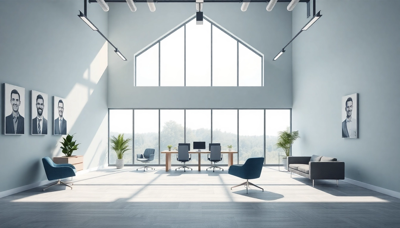 Headhunter Solingen: Stilvolles Büro mit modernem Design und einladender Atmosphäre.