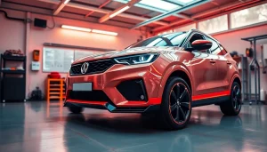 Auto bestickern mit auffälligen Designs, das die Markenidentität verstärkt und aus der Masse heraussticht.