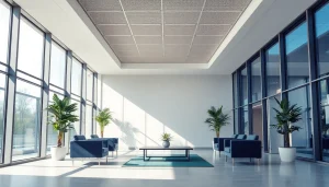 Headhunter Gelsenkirchen: modernes Büro mit eleganter Einrichtung und natürlichem Licht.