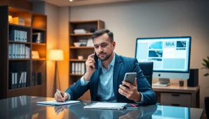 Headhunter IT berät Kunden beim Recruiting von IT-Profis in einem modernen Büro.