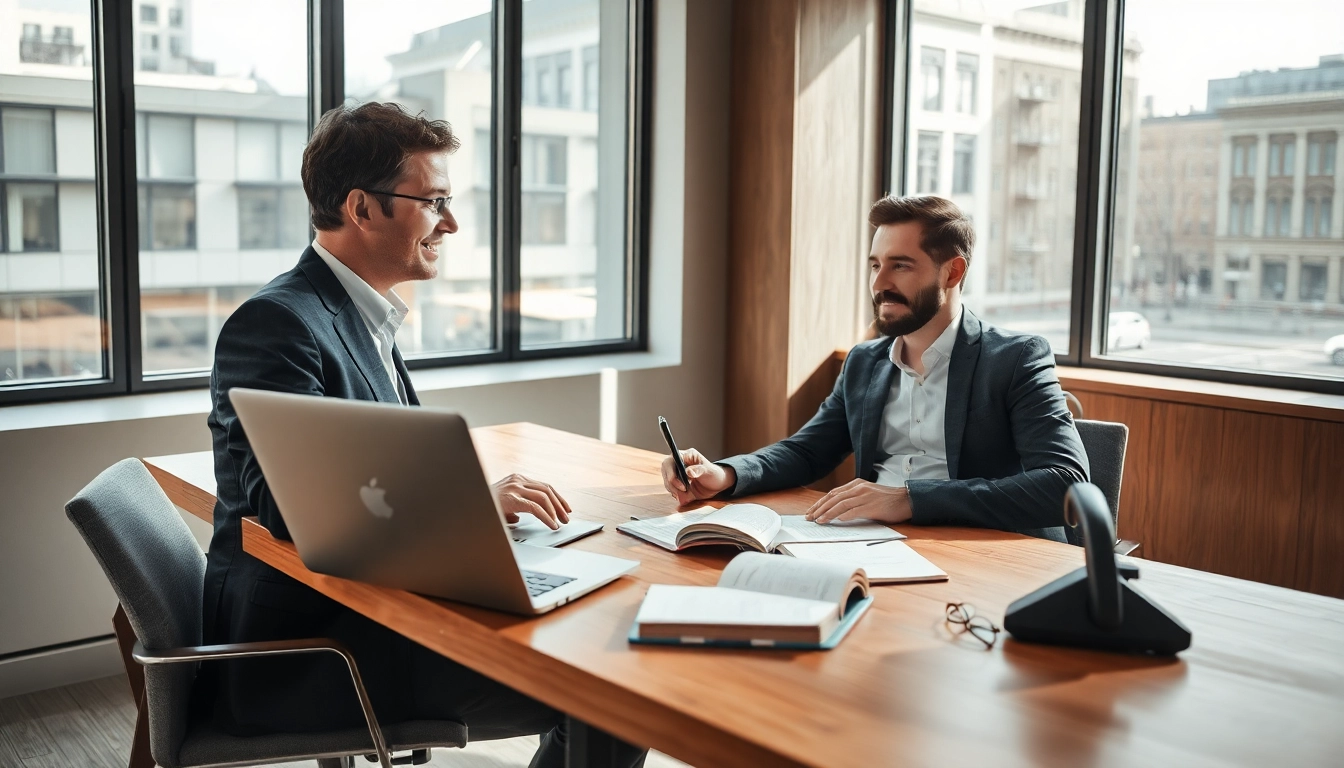 Headhunter Gastronomie berät Kandidaten in einem stilvollen Büro.