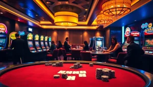Experience luxurious gambling excitement at https://topclub.website/ with lively tables and vibrant lights.