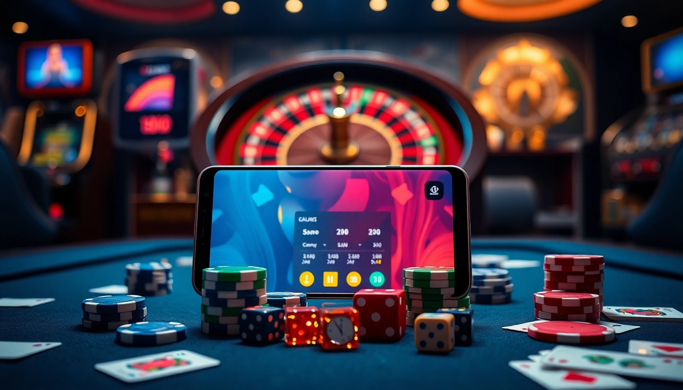 S8 Samsung Galaxy enhances casino experience at a vibrant poker table with chips and cards.