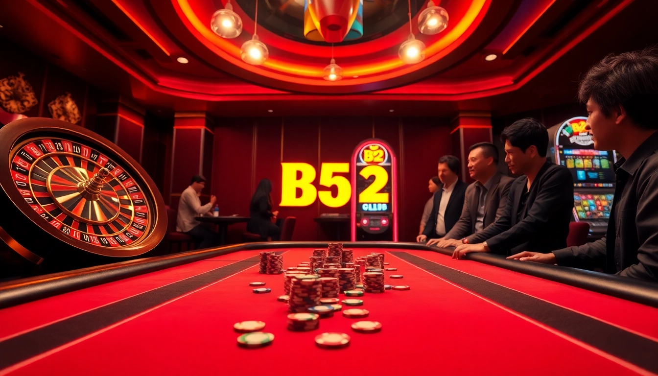 Experience the thrill of B52 Club as players engage in exciting casino games.
