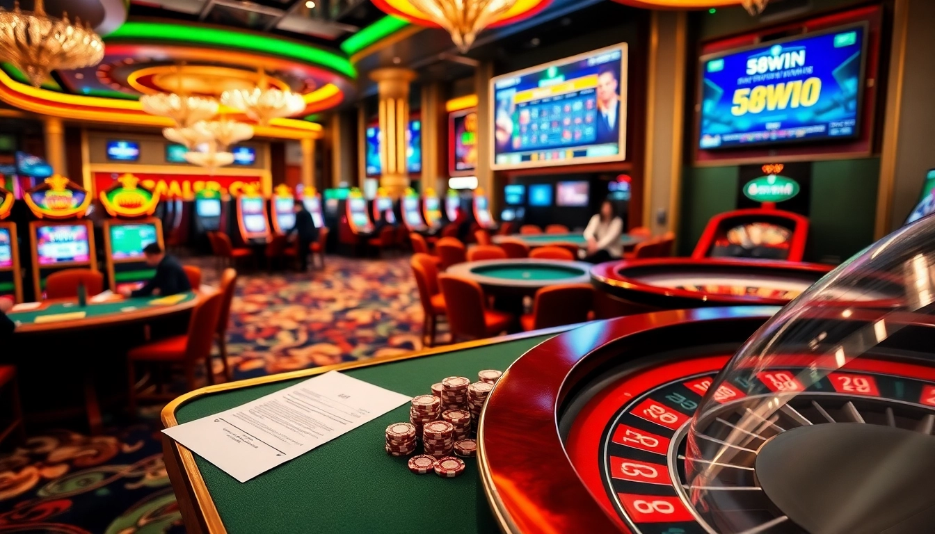 58win enhances your gaming experience with vibrant tables, exciting roulette, and engaging slot machines.
