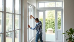 Fliegengittermaxx zeigt professionelle Installation von Fliegengittern in einem modernen Zuhause.