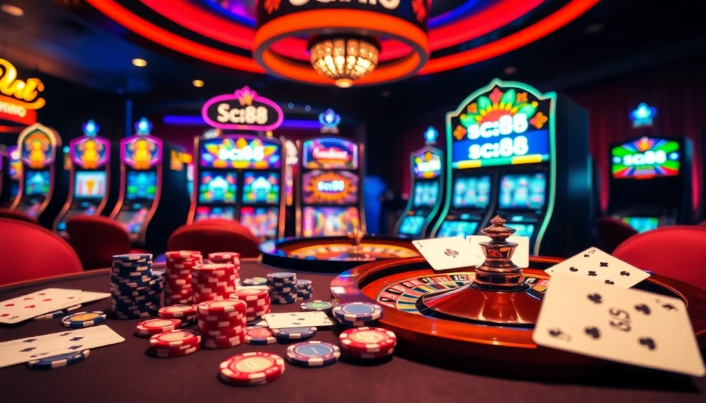 Experience the excitement of winning at sc88 amid glamorous casino gaming scenes.