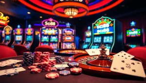 Experience the excitement of winning at sc88 amid glamorous casino gaming scenes.