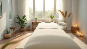 오산출장마사지 서비스용 집에서의 편안한 마사지 환경으로, 휴식과 전문성을 강조합니다.