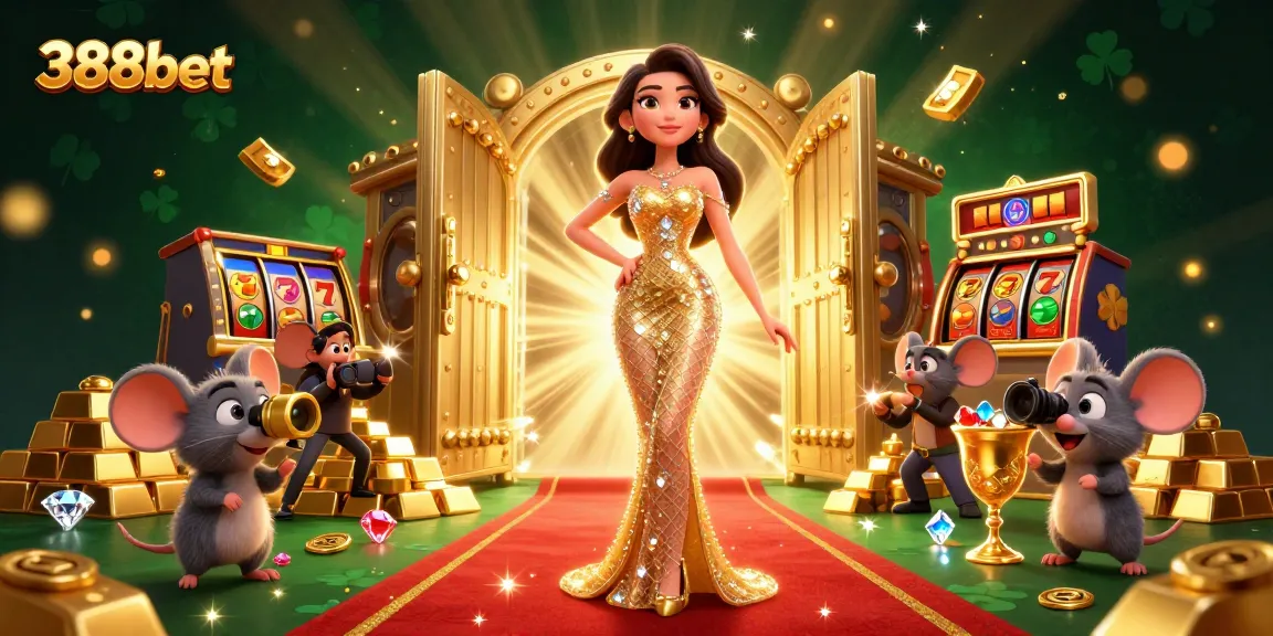 Engage with the exciting world of 388bet as the glamorous scene shines with slot games and treasure.